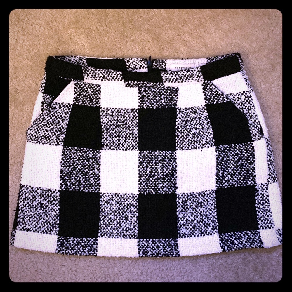 *MOVING SALE* Forever 21 Gingham Plaid Mini Skirt